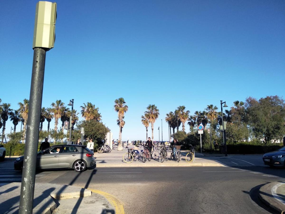 Acogedor Estudio A Metros De La Playa, Con Zonas Comunes Y Terraza 3B Valencia Exterior photo